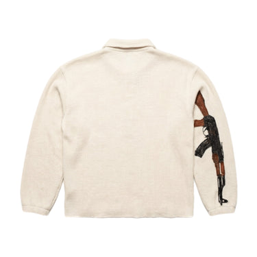 CLOCK CLOUD polo cardigan