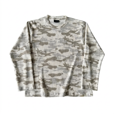 CAMO WAFFLE Knit Long Sleeve