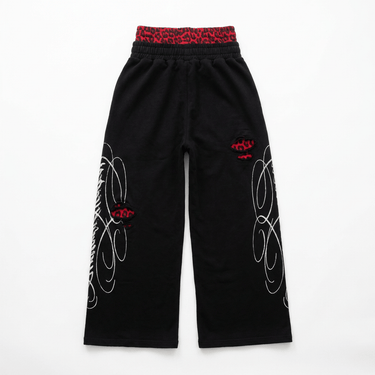 LEOPARD RIPPED CLOUD Joggers - back