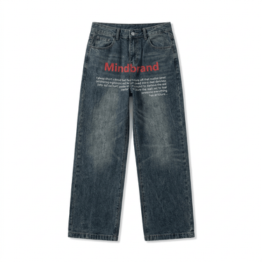 KOREAN VERSION RETRO CLOUD Jeans - front