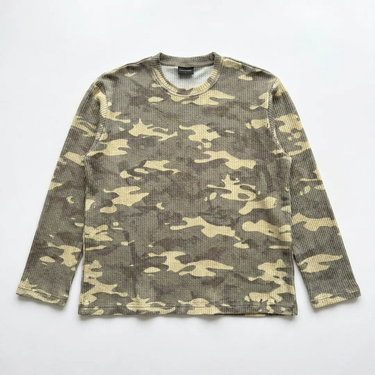 CAMO WAFFLE Knit Long Sleeve