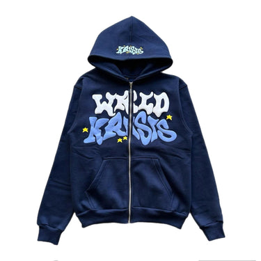 WRLD KRISIS CLOUD Zip Up