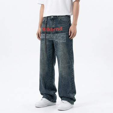 KOREAN VERSION RETRO CLOUD Jeans - on model