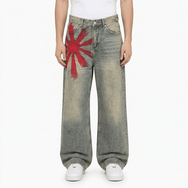 HOUZHOU CLOUD Washed Denim - on model