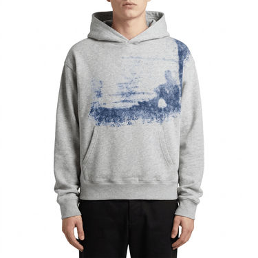 GRAY GOTHIC CLOUD Pullover Hoodie - on model
